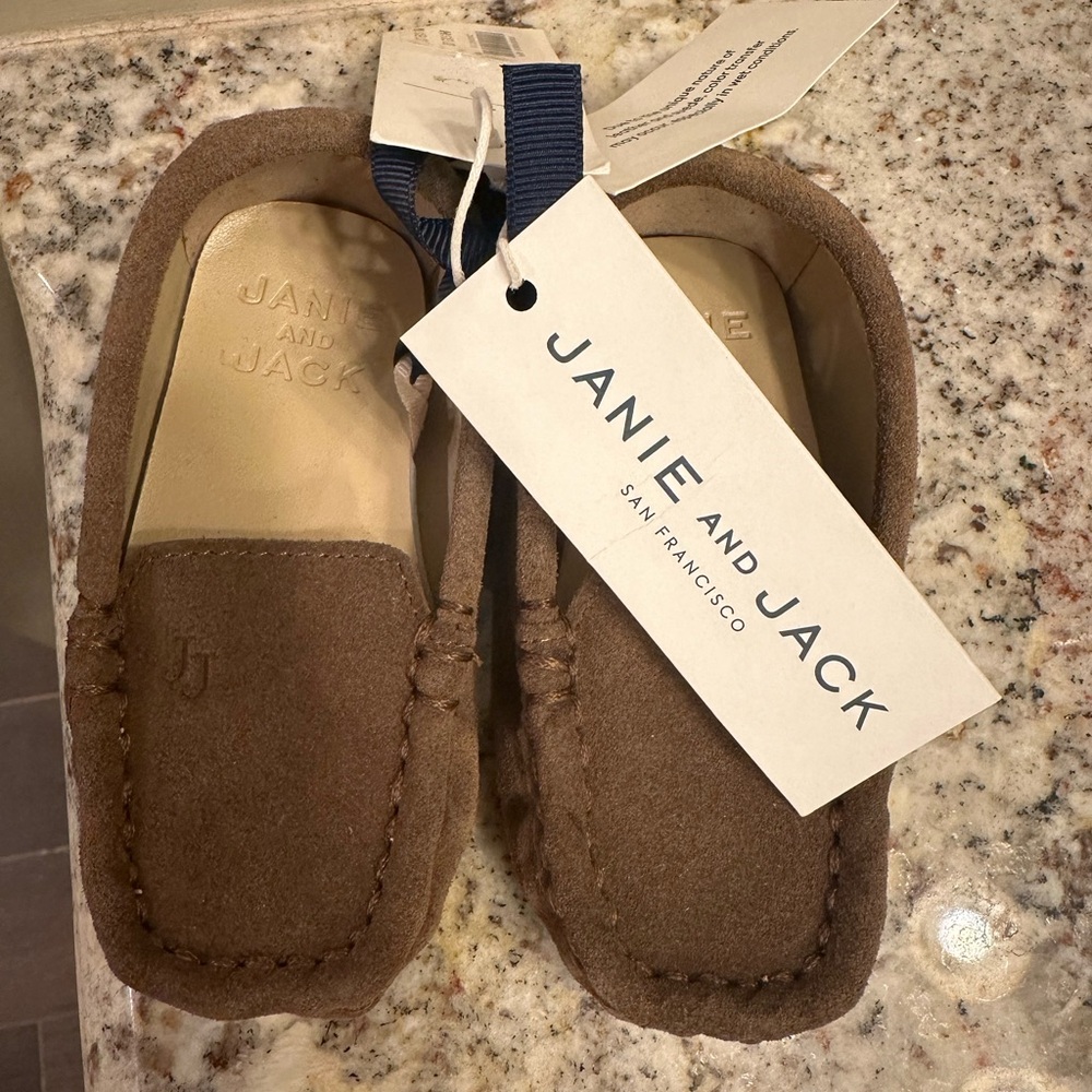 Brand New Loafer/Moc Janie and Jack  Baby/Toddler Size 4 Perfect for Holidays!